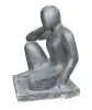 Product image 4 of the product “Sculpture of seated thinking Person, 80 cm ”